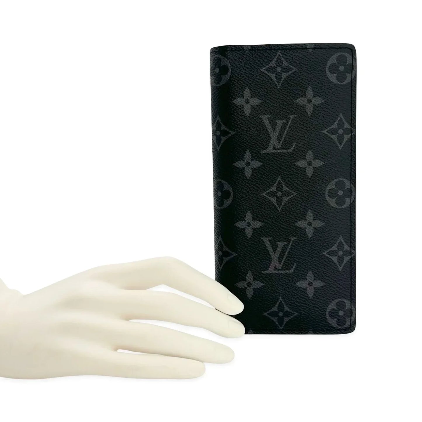 LOUIS VUITTON Monogram Eclipse Brazza Wallet