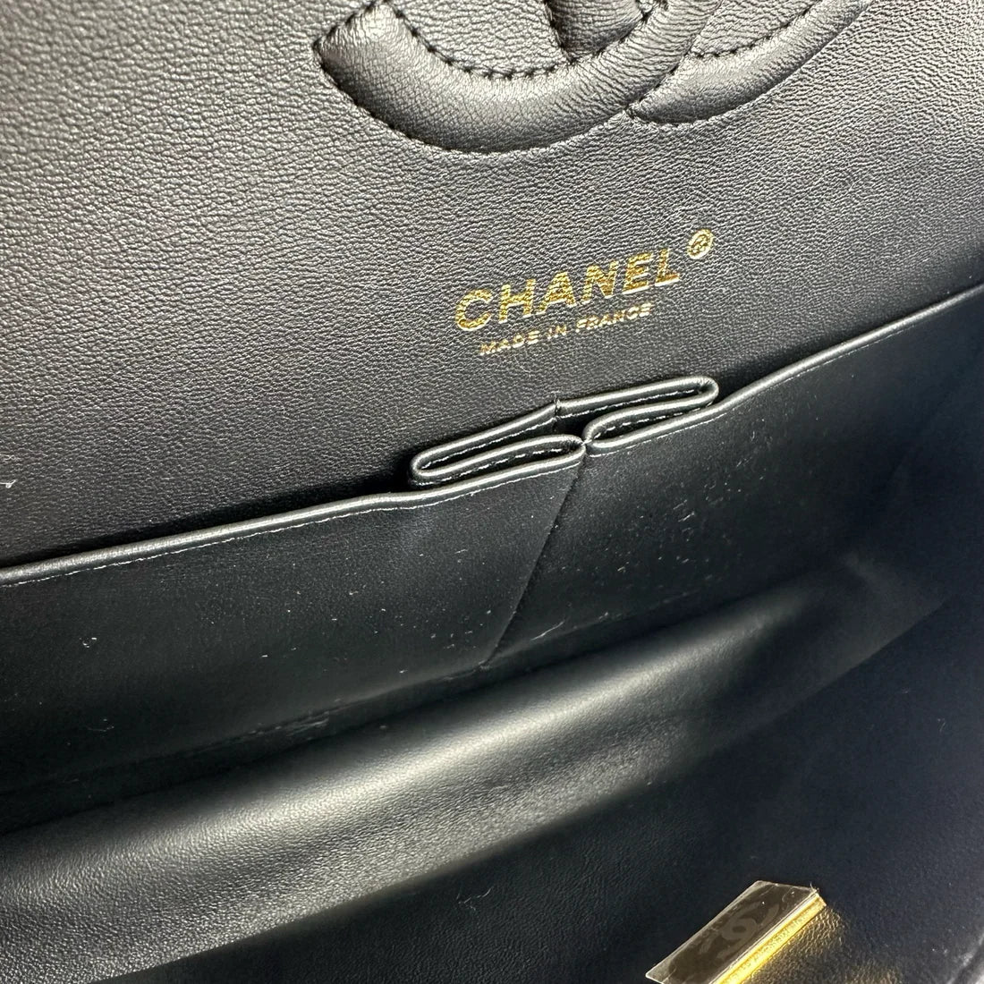 CHANEL Coco Pleats Embossed Medium Classic Double Flap