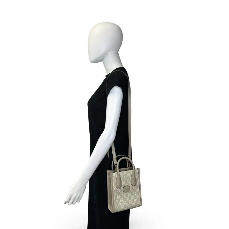 GUCCI GG Supreme Interlocking G Mini Tote