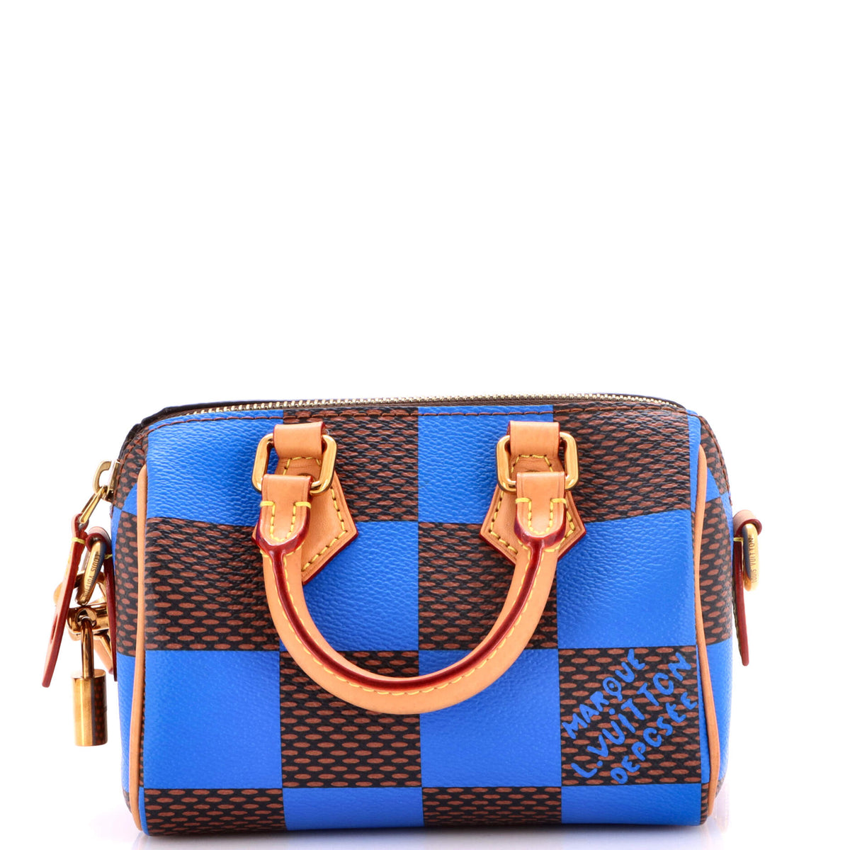 Louis Vuitton Speedy Bandouliere Bag Damier Pop 18