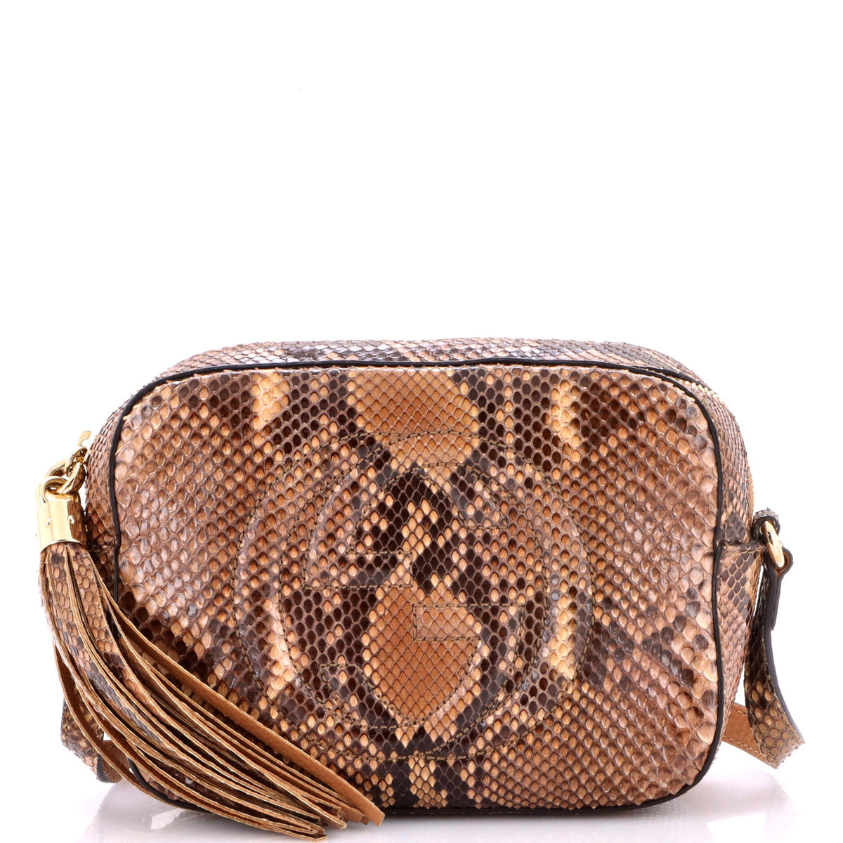 Gucci Soho Disco Crossbody Bag Python Small