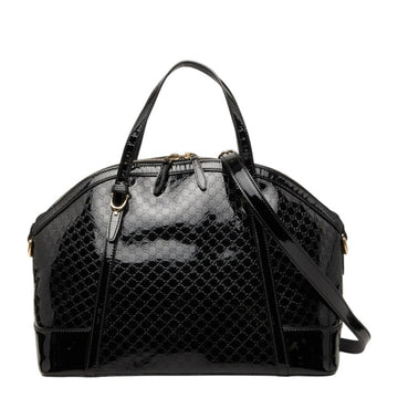 Gucci Nice Top Handle Bag Microguccissima Patent Medium