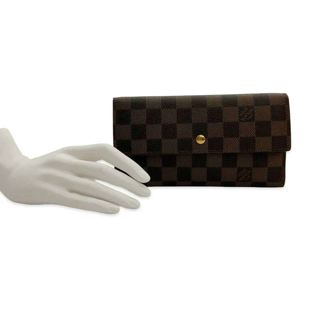 LOUIS VUITTON Damier Ebene Sarah Wallet
