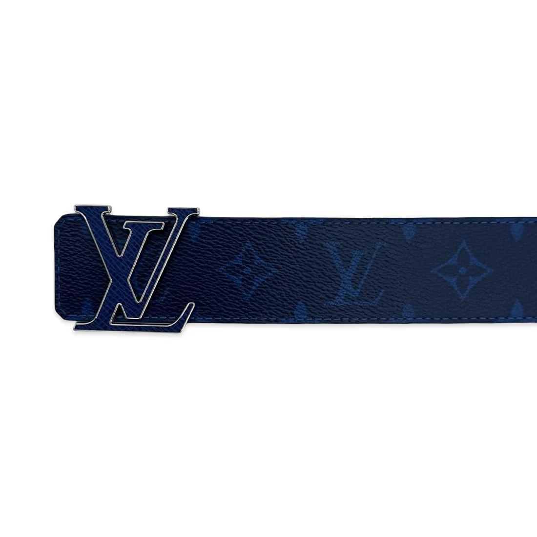 LOUIS VUITTON    Monogram Taiga Initiales Reversible Belt - size M & L