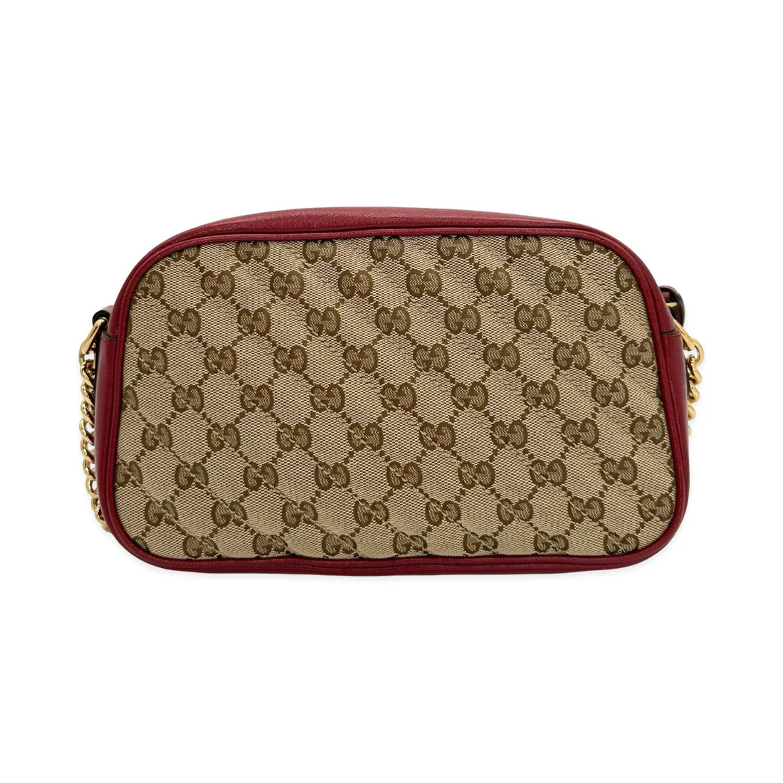 GUCCI  Quilted GG Canvas Small Marmont Camera Bag