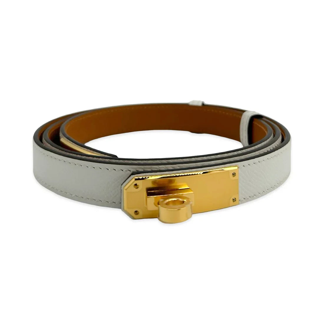 Hermès Epsom Kelly 18 Reversible Belt with Case — Sizes M & L