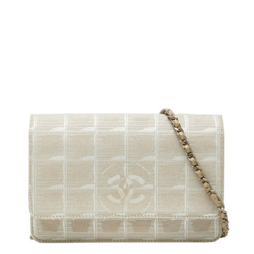 Chanel Travel Line Wallet on Chain Quilted Nylon