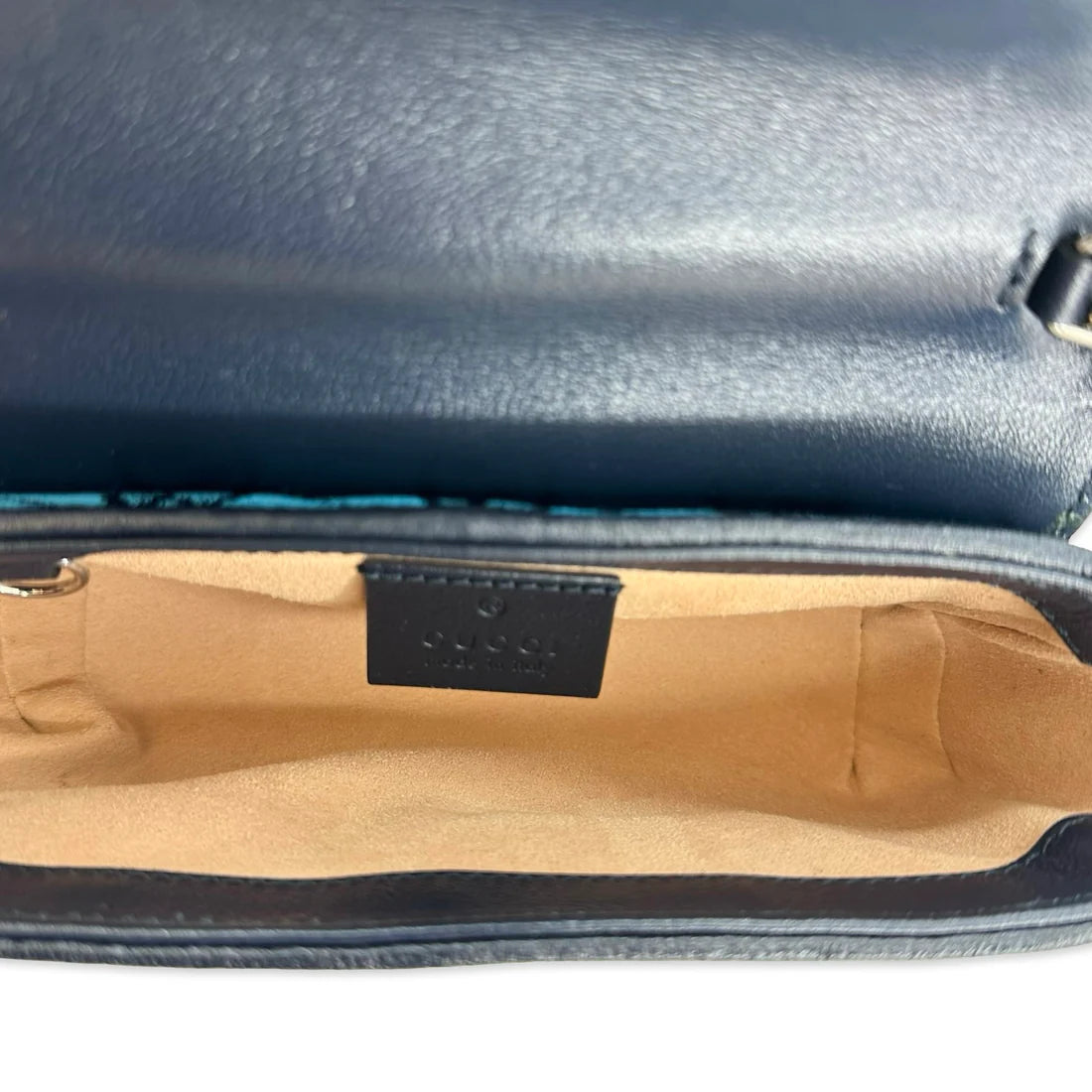 GUCCI  GG Canvas Super Mini Marmont Shoulder Bag