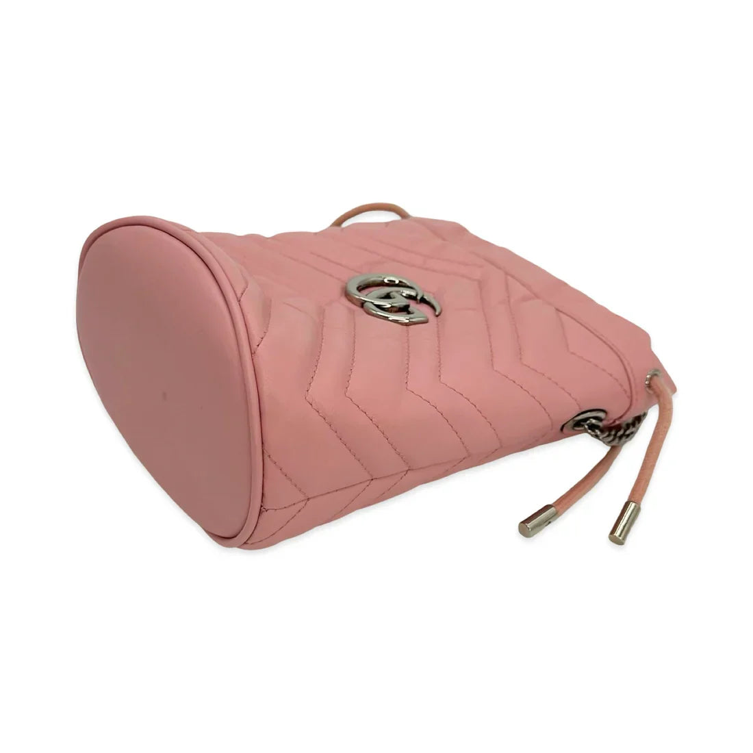 Gucci Quilted Leather GG Marmont Mini Bucket Bag
