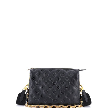 Coussin Bag Monogram Embossed Lambskin PM
