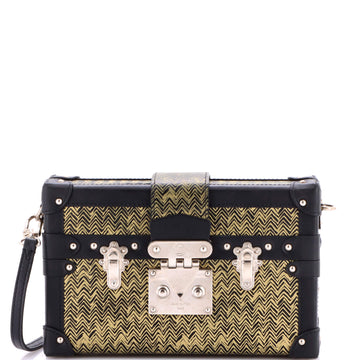 Petite Malle Handbag Limited Edition Printed Leather