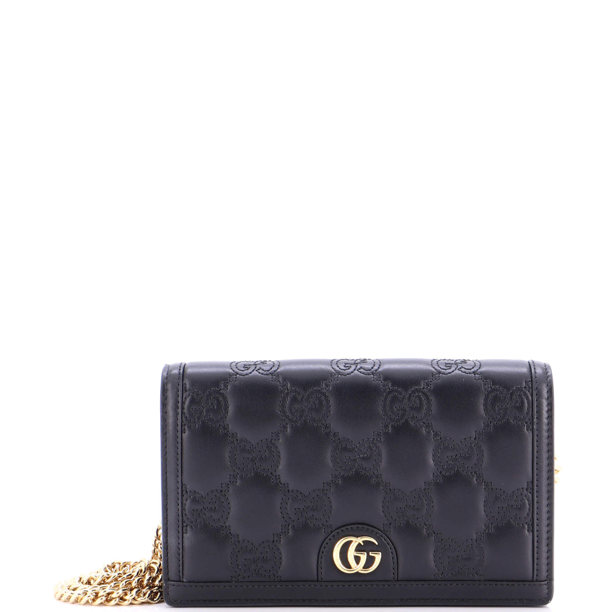 Gucci Petite GG Marmont Chain Wallet GG Matelasse Leather Mini