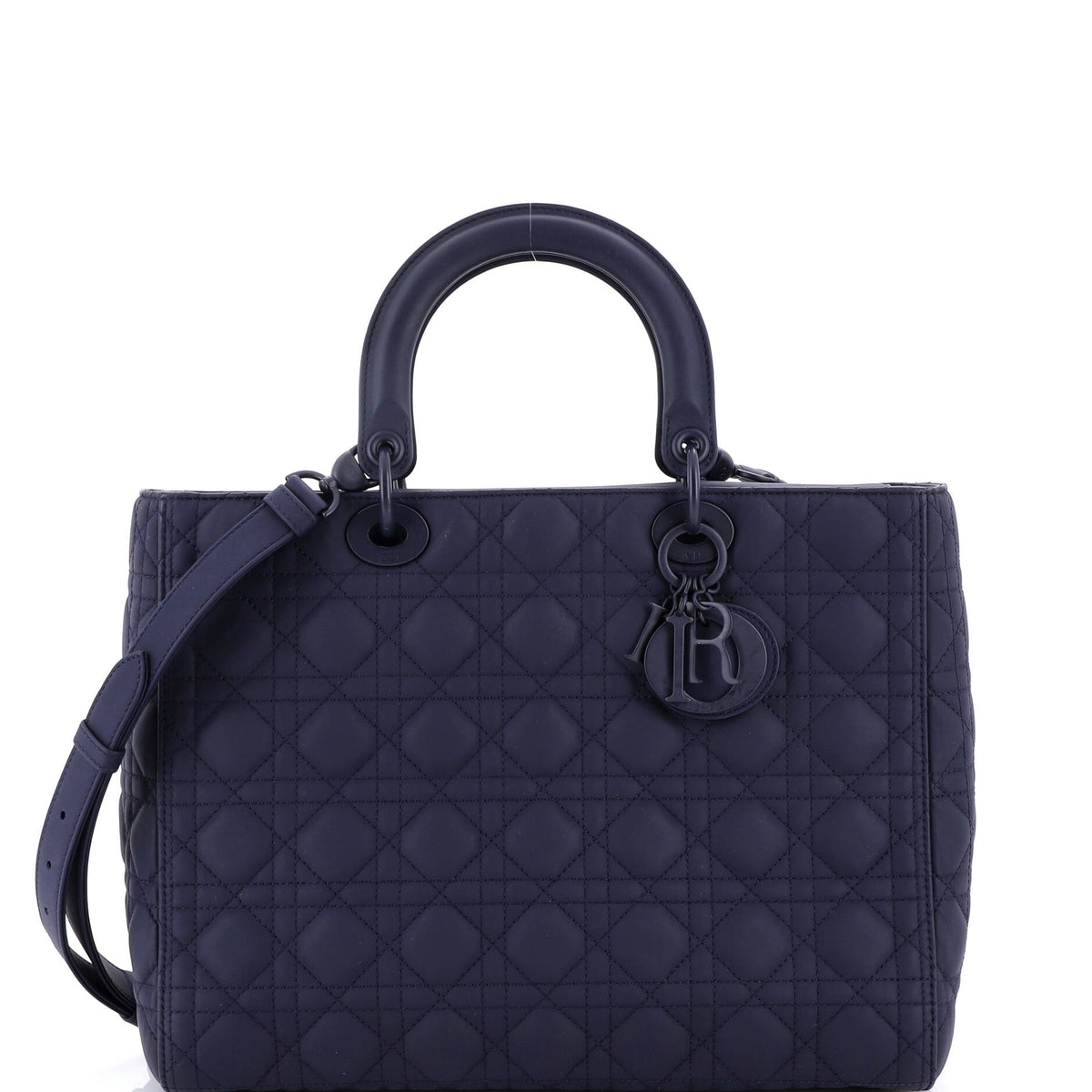 Christian Dior Ultra Matte Lady Dior Bag Cannage Quilt Calfskin Large