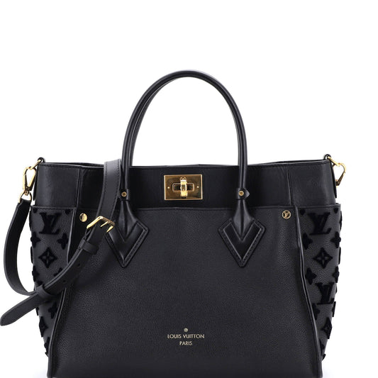 Louis Vuitton On My Side Tote Monogram Tuffetage Leather MM