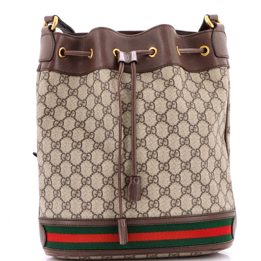 Gucci Ophidia Bucket Bag GG Coated Canvas Medium