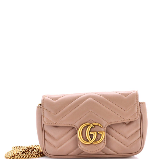 Gucci GG Marmont Flap Bag Matelasse Leather Mini