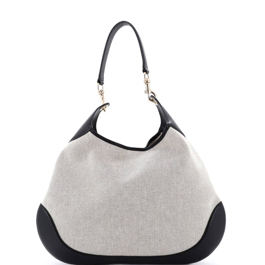 Gucci B Shoulder Bag Canvas Large