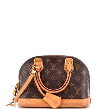 Alma Handbag Monogram Canvas BB