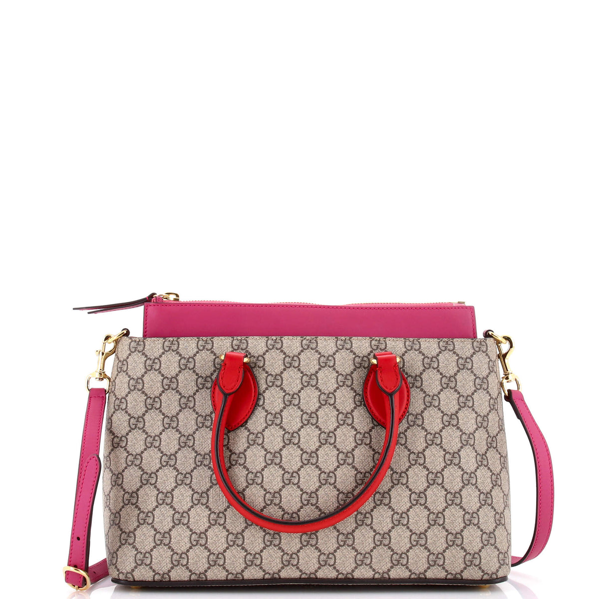 Gucci Linea A Convertible Tote GG Coated Canvas and Leather Medium