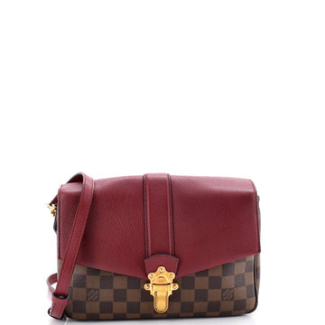 Clapton Handbag Damier and Leather PM