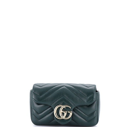Gucci GG Marmont Flap Bag Matelasse Leather Super Mini