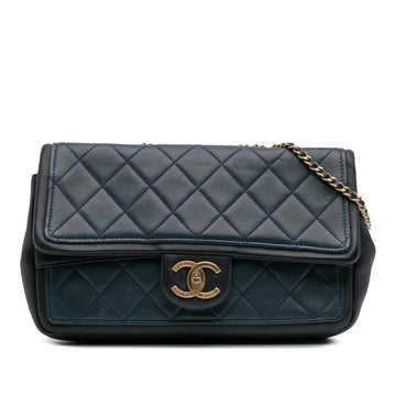 Chanel Elegant CC Flap Bag Quilted Lambskin Medium