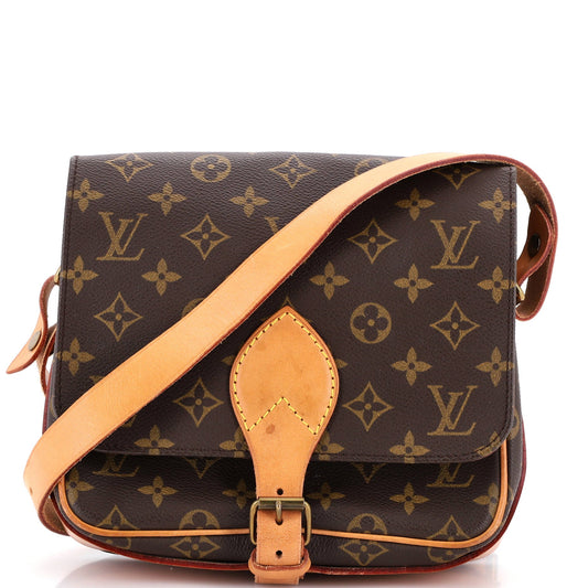 Louis Vuitton Cartouchiere Handbag Monogram Canvas MM