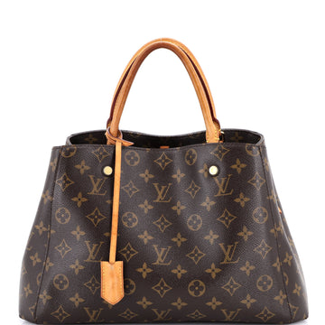 Montaigne Handbag Monogram Canvas MM