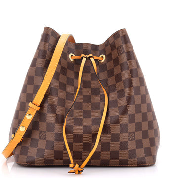 NeoNoe Handbag Damier with Leather MM