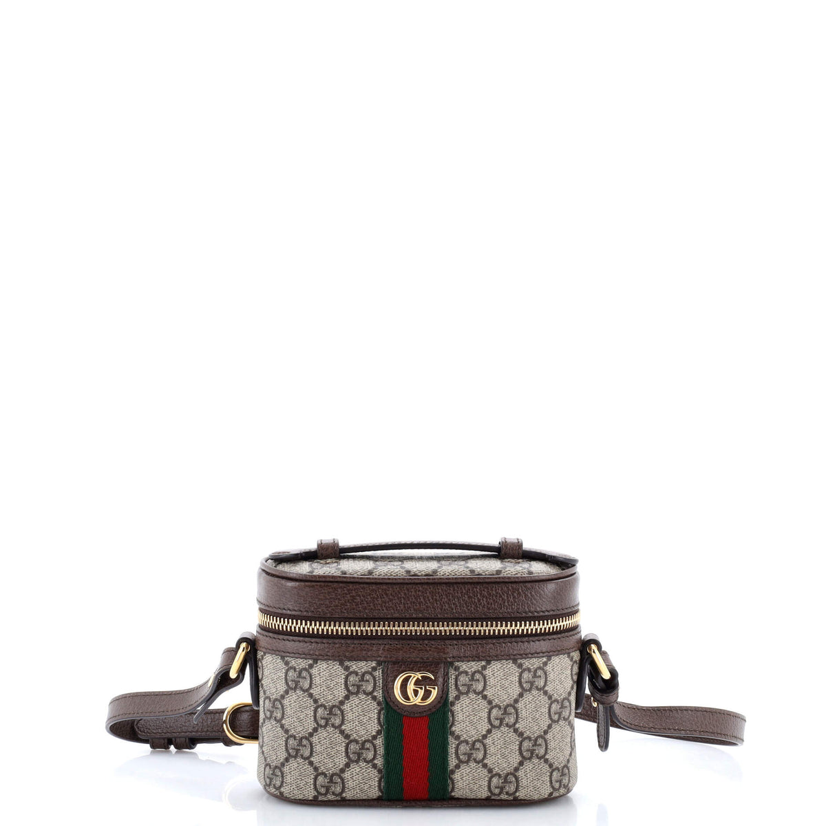 Gucci Ophidia Top Handle Bag GG Coated Canvas Mini