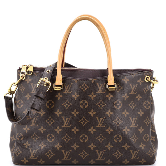 Louis Vuitton Pallas Tote Monogram Canvas with Leather