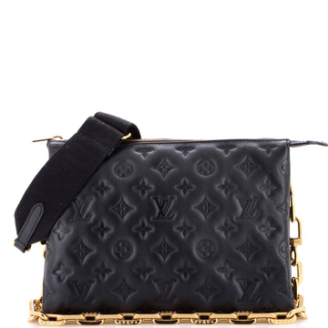 Coussin Bag Monogram Embossed Lambskin PM