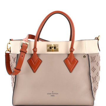 On My Side Tote Monogram Tuffetage Leather MM