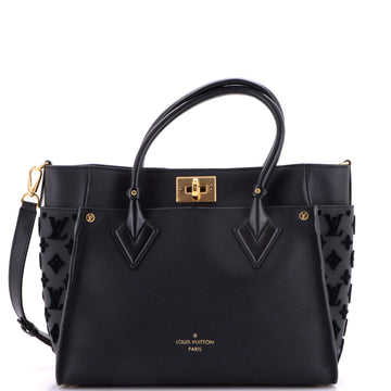 On My Side Tote Monogram Tuffetage Leather MM