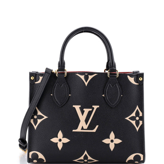 Louis Vuitton OnTheGo Tote Bicolor Monogram Empreinte Giant PM