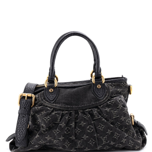 Louis Vuitton Neo Cabby Handbag Monogram Denim MM
