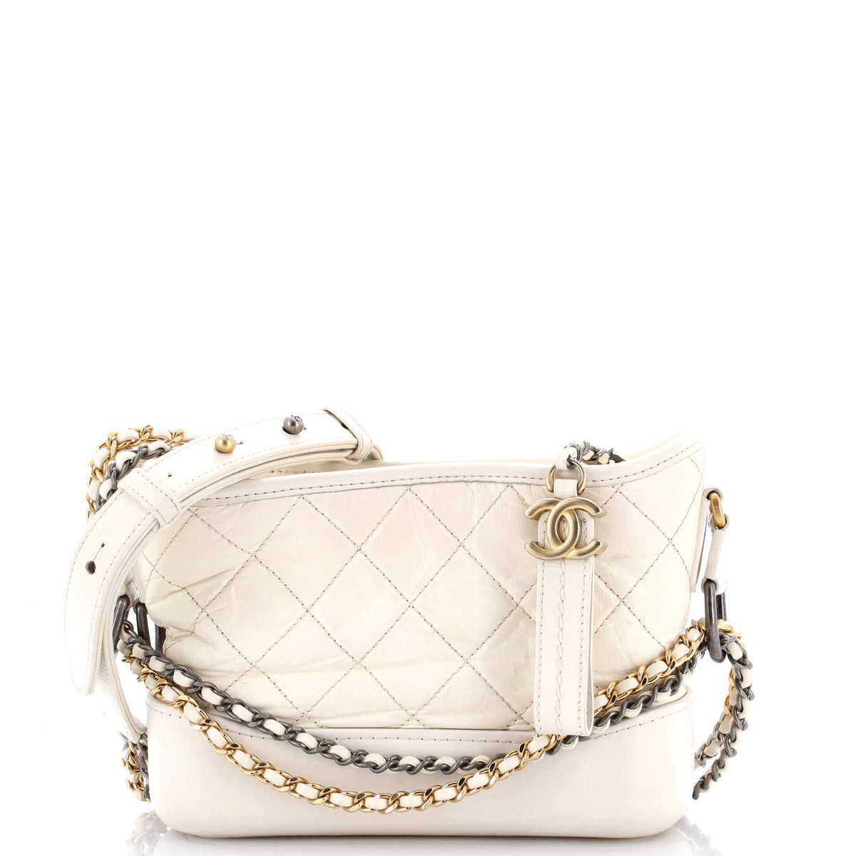 Chanel Gabrielle Hobo Quilted Aged Calfskin Small