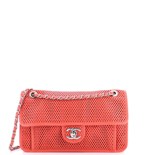 Chanel Up In The Air Flap Bag Perforated Leather Medium