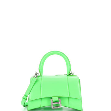 Hourglass Top Handle Bag Leather XS