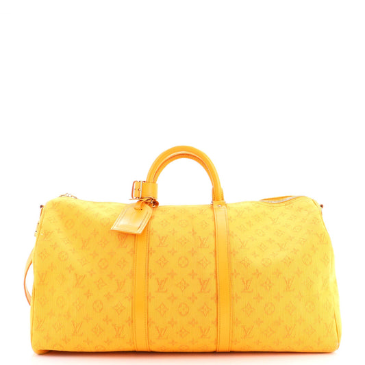 Louis Vuitton Keepall Bandouliere Bag Monogram Denim 50
