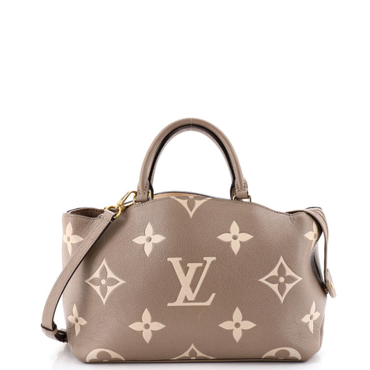 Louis Vuitton Petit Palais Handbag Bicolor Monogram Empreinte Giant
