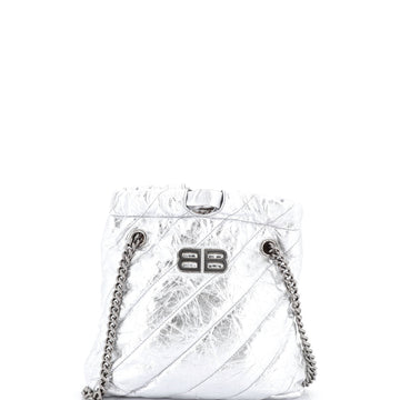 Crush Chain Tote Quilted Crushed Calfskin Small