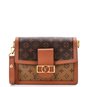 Dauphine Shoulder Bag Reverse Monogram Canvas MM