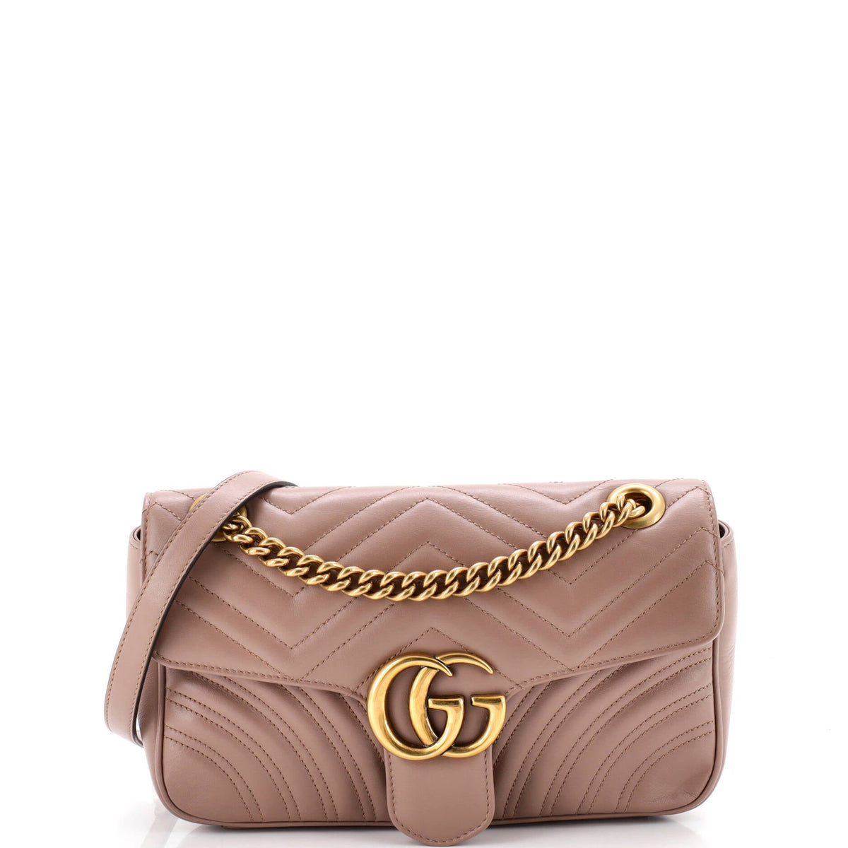 Gucci GG Marmont Flap Bag Matelasse Leather Small