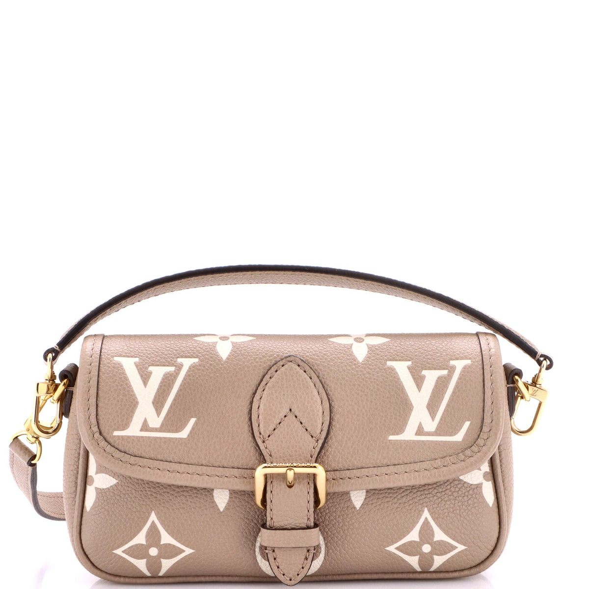 Louis Vuitton Diane NM Handbag Bicolor Monogram Empreinte Giant Nano