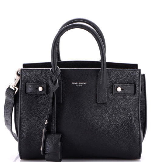Saint Laurent Sac de Jour Bag Leather Nano
