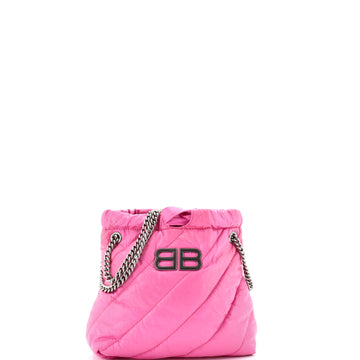Crush Chain Tote Quilted Crushed Calfskin XS