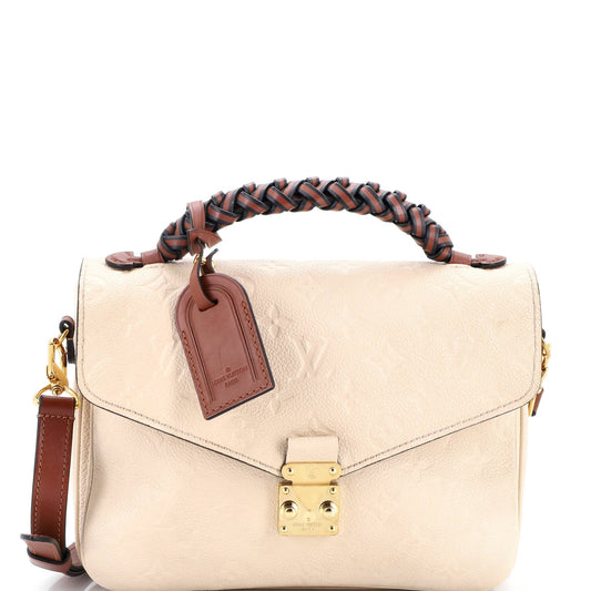 Louis Vuitton Braided Handle Pochette Metis Monogram Empreinte Leather