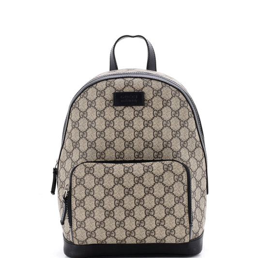 Gucci Zip Pocket Backpack GG Coated Canvas Small