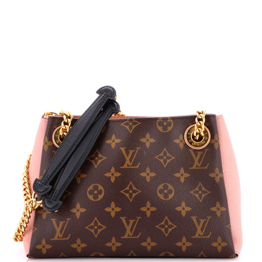 Louis Vuitton Surene Handbag Monogram Canvas with Leather BB